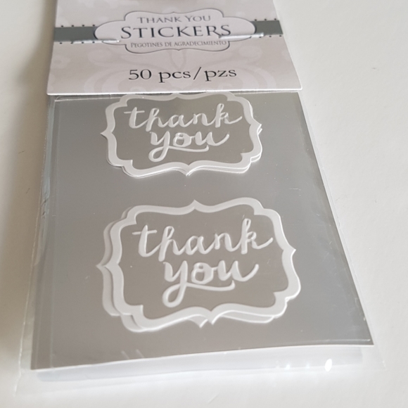150 pcs Removable Thank You Stickers 1.5"x1.5" in. - Picture 4 of 6